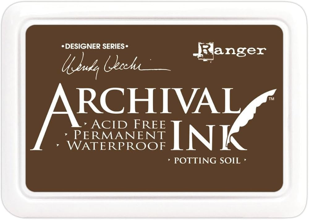Ranger AID-38979 Wendy Vecchi Designer Series Archival Ink Pad, Potting Soil | Amazon (US)