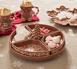 Gingerbread Stoneware Lazy Susan | Pottery Barn (US)