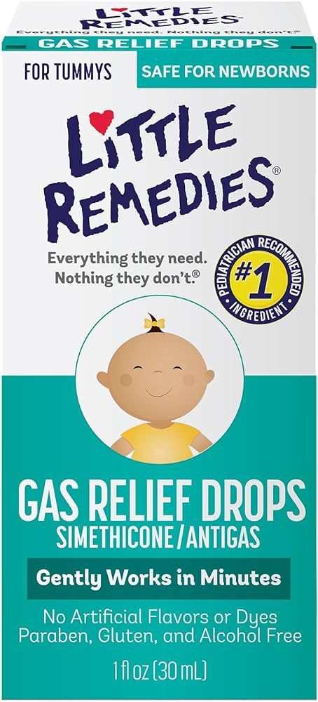 Little Remedies Gas Relief Drops | Natural Berry Flavor | 1 oz. | Pack of 1 | Gently Works in Min... | Amazon (US)