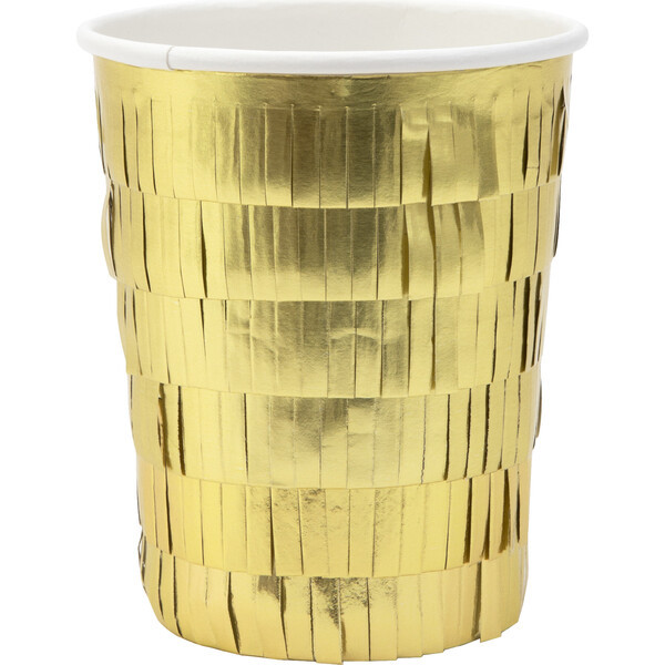 Gold Fringe Party Cups | Maisonette