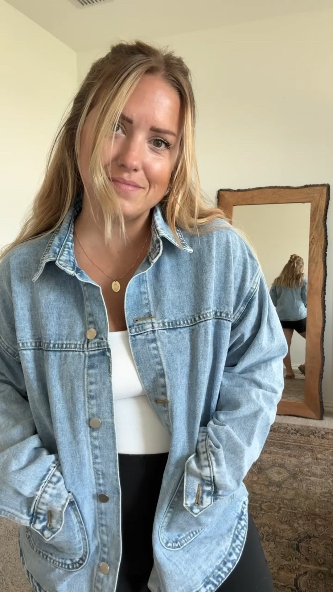 Day 17 of Spring Outfit Inspo 🌷

5’2” | 155lbs | Wearing a medium tank, large shorts, and large jacket

#LTKFindsUnder50 #LTKSeasonal #LTKMidsize