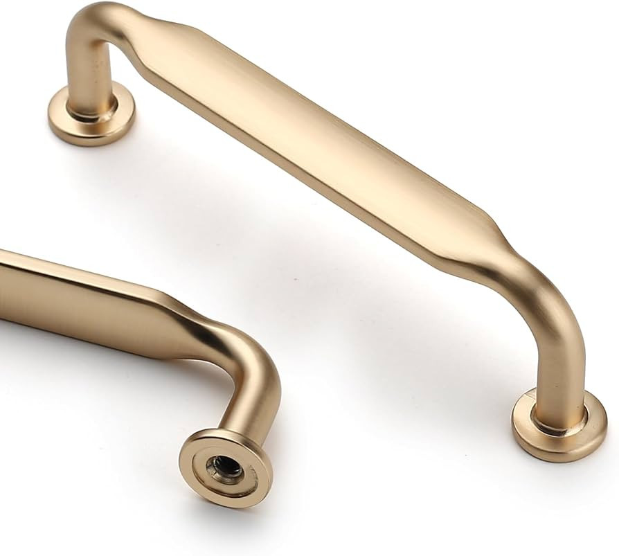 Asidrama 10 Pack 3.75 Inch(96mm) Brushed Brass Kitchen Cabinet Handles, Cabinet Pulls Kitchen Cab... | Amazon (US)