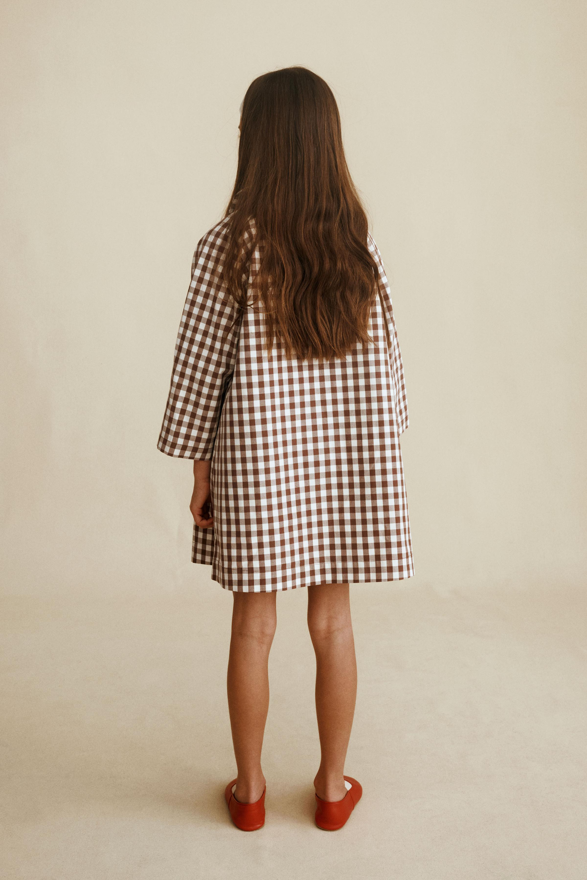 LONG GINGHAM TRENCH COAT CREATED BY CARAMEL LONDON X ZARA | Zara FR