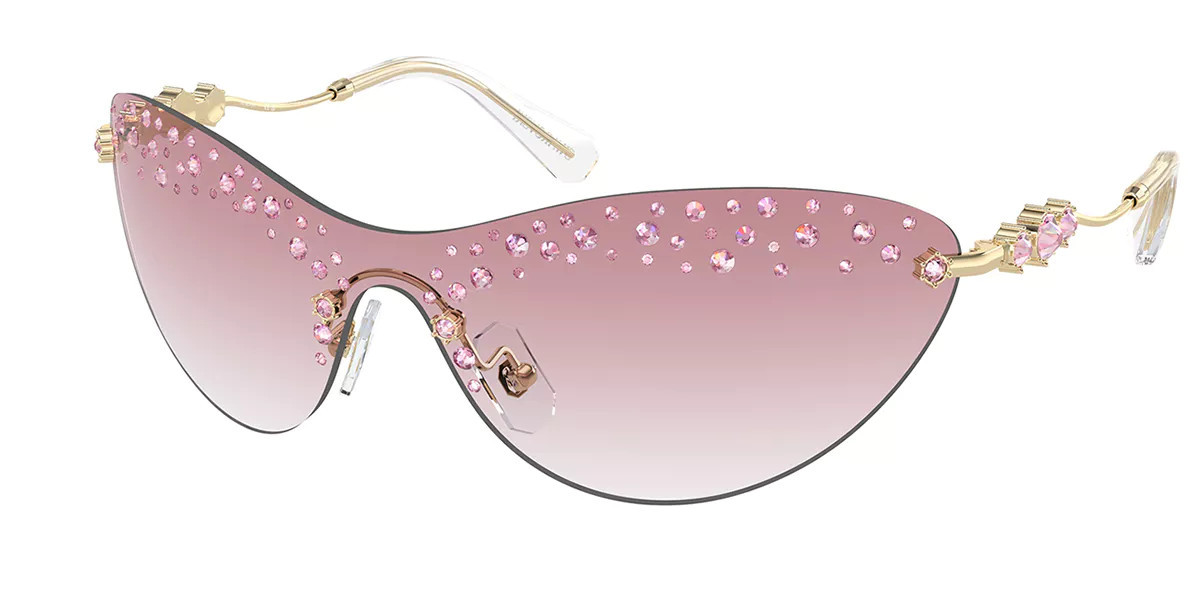 Swarovski SK7023 40138D Women’s Sunglasses Gold Size 137 | SmartBuyGlasses Global