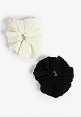 2 Pack Ribbed Scrunchies | Maurices