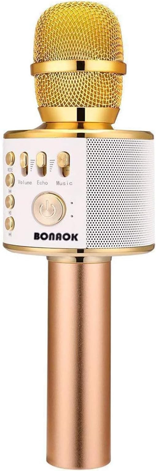 BONAOK Wireless Bluetooth Karaoke Microphone, 3-in-1 Portable Handheld Mic Speaker Machine for Al... | Amazon (US)