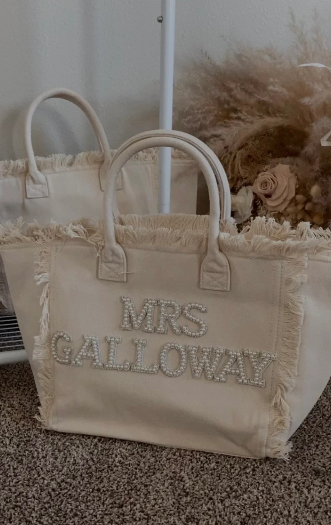 Tote for Bride | Bridesmaid Tote | Gift for Bride | Honeymoon Bag | Honeymoon Tote with Last Name... | Etsy (US)