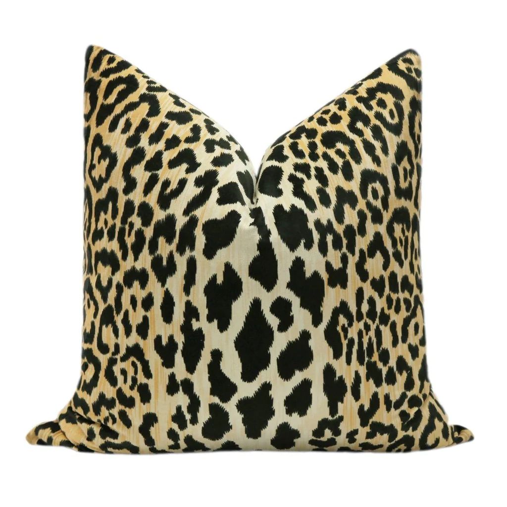 LEOPARD VELVET PILLOW | CC and Mike The Shop