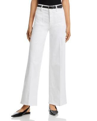 FRAME Le Slim Palazzo High Rise Wide Leg Jeans in White | Bloomingdale's Women | Bloomingdale's (AU)