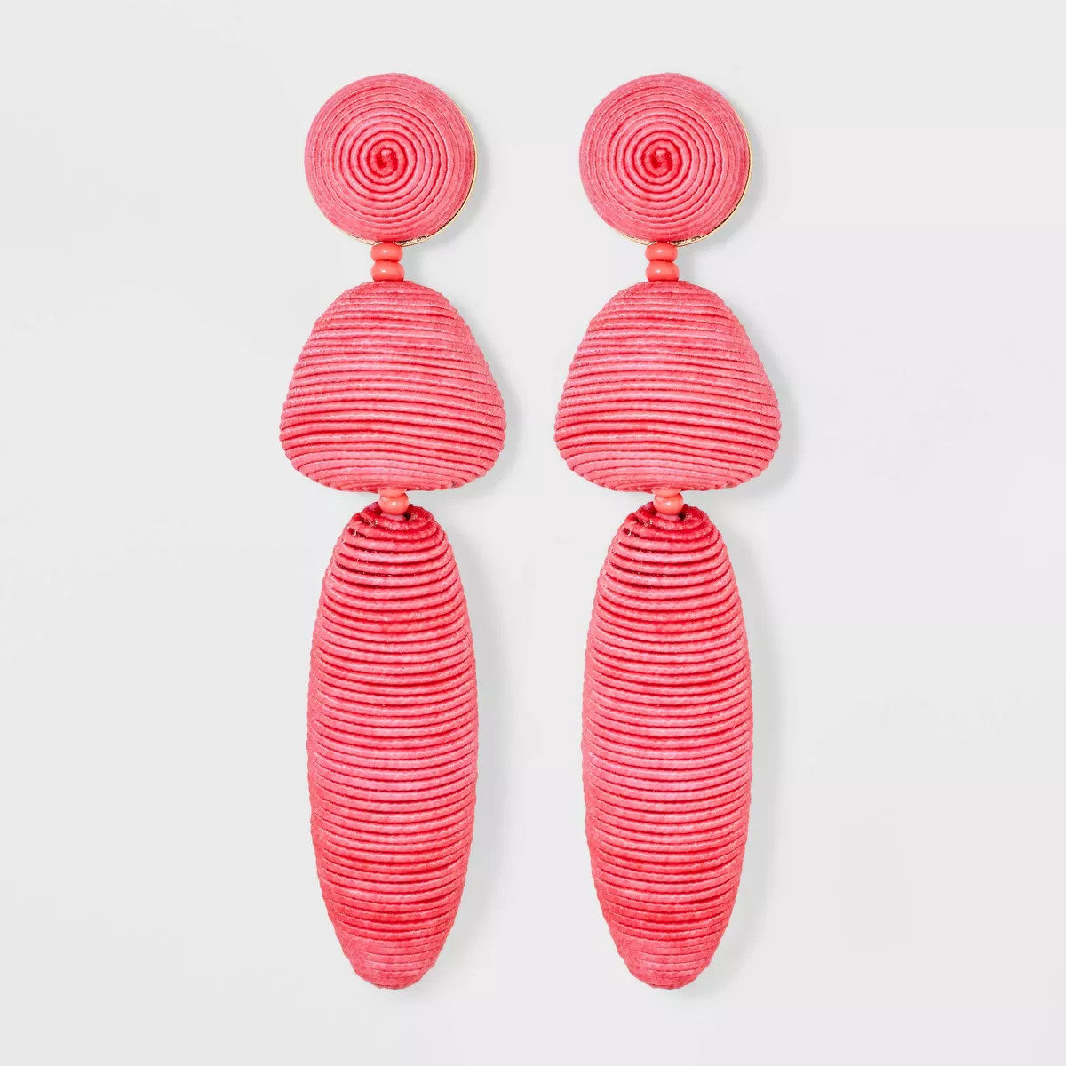 SUGARFIX by BaubleBar Threaded Statement Drop Earrings - Pink | Target