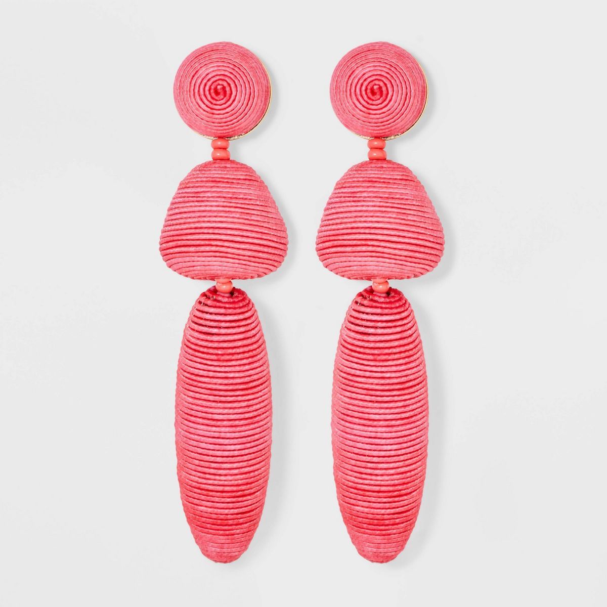 SUGARFIX by BaubleBar Threaded Statement Drop Earrings - Pink | Target