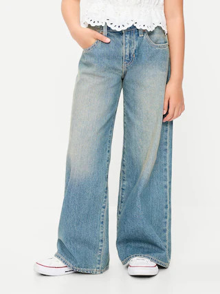 Super Baggy Wide-Leg Jeans for Girls | Old Navy (US)
