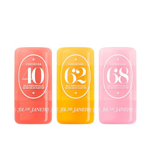Sol de Janeiro Jelly Perfume Balm Trio - Pocket-size solid perfume balm set with Cheirosa 62, 68 and Cheirosa 40 | Amazon (US)