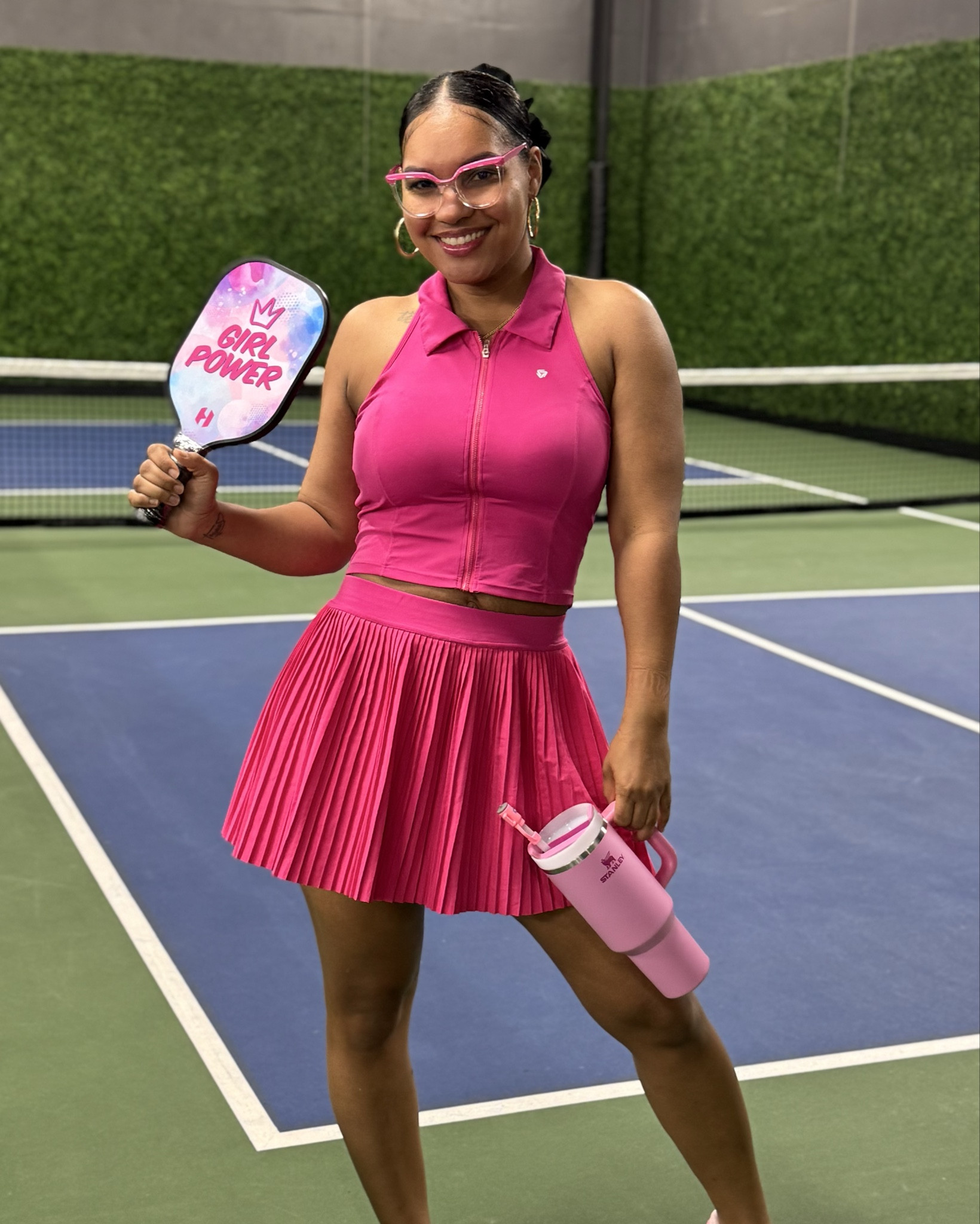 If you gonna play pickleball you gotta be cuteeeee 🥰 I loveee the skirt that has shorts & a pocket to hold the ball. Oh & these sneakers are soooo comfortable ♥️. 

#LTKootd #LTKgrwm #LTKfitnessgoals