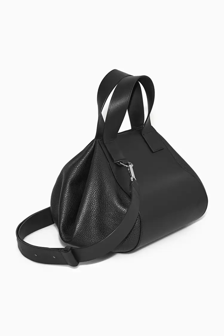 MINI LEATHER BOWLING BAG - BLACK - COS | COS (EU)