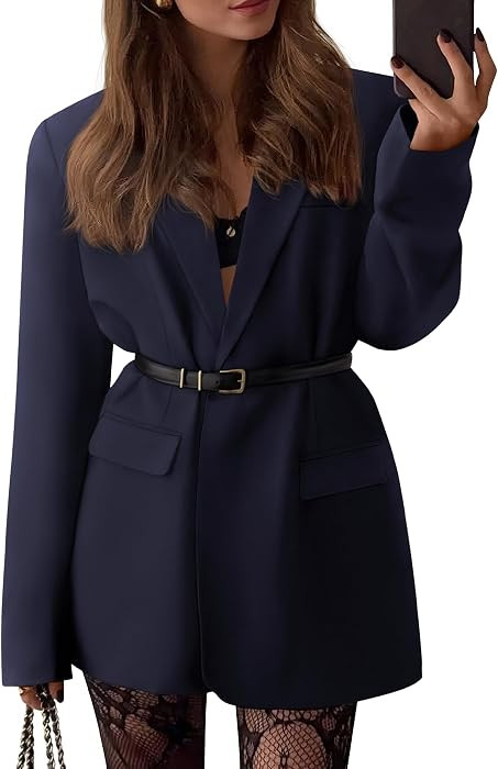 BTFBM Oversized Blazers for Women Business Casual | Amazon (US)