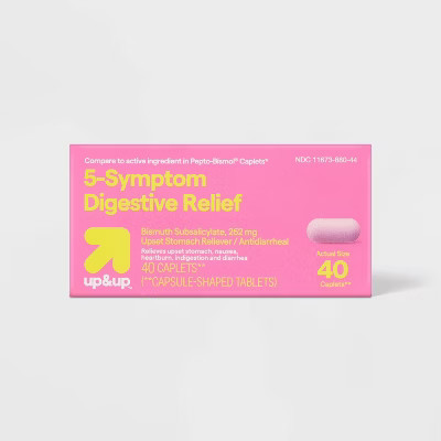 Digestive Relief Bismuth Caplets - 40ct - up&up™ | Target