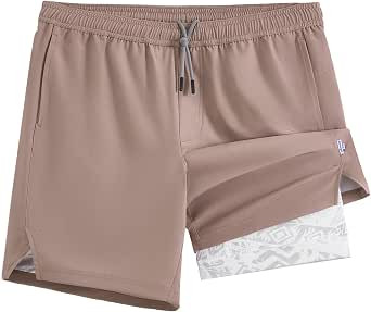 maamgic Gym Shorts for Men 7 inch Inseam with Liner Stretch 2 in 1 Workout Shorts Men Quick Dry A... | Amazon (US)