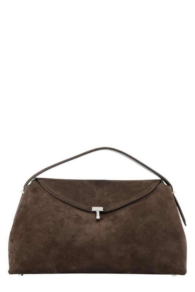 Totême T-Lock Top Handle Bag | Cettire Global