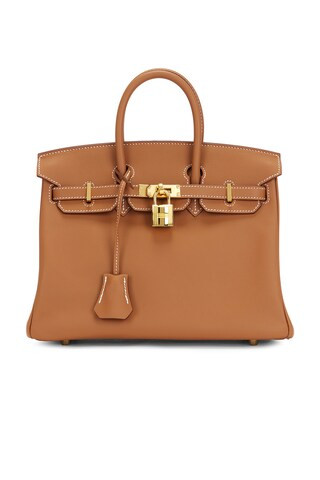 FWRD Renew Hermes Swift Birkin 25 Handbag in Gold from Revolve.com | Revolve Clothing (Global)