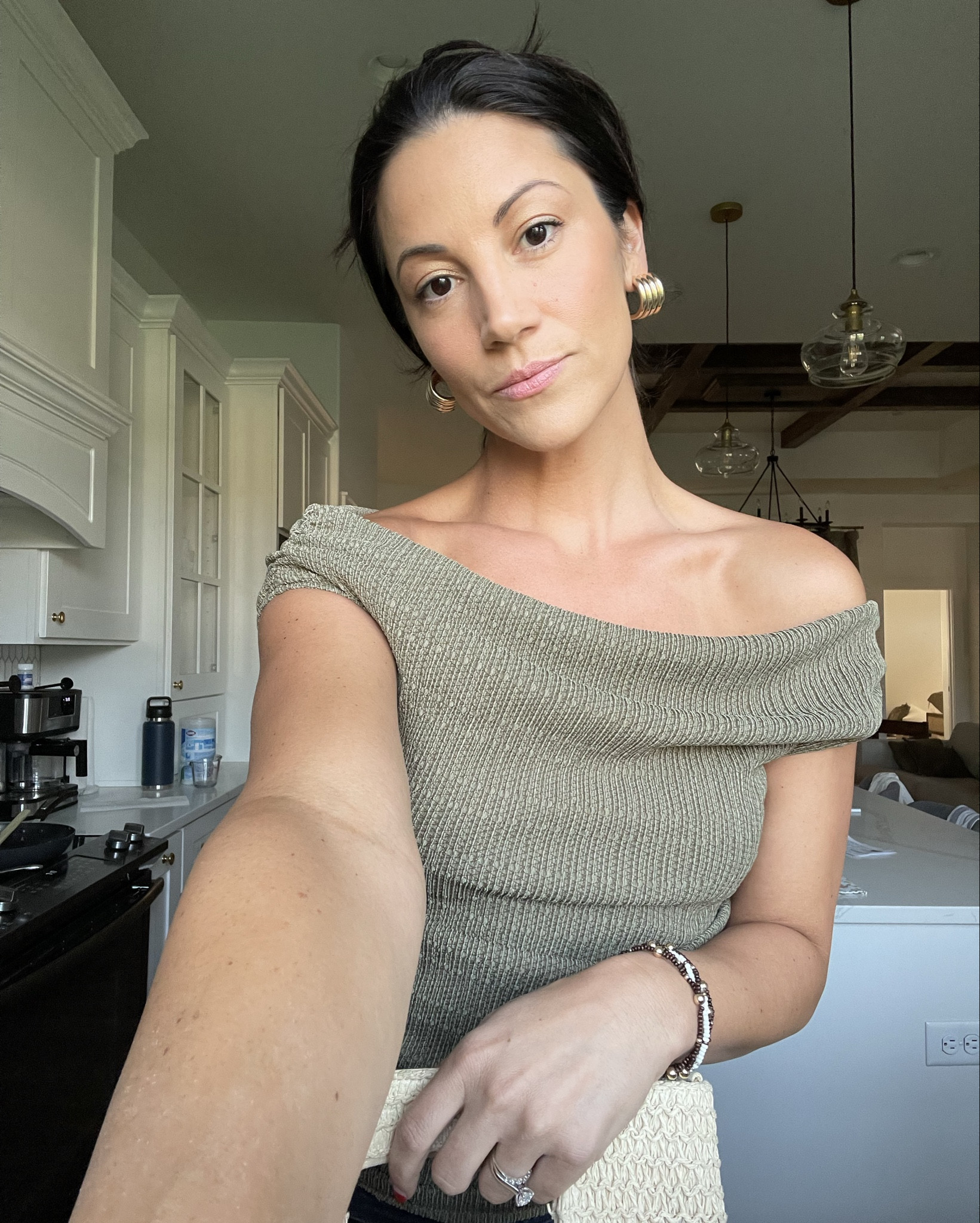 This crinkled off the shoulder top is sooo cute! I felt very feminine in it - you can buy the matching pants for an early 2000s vibe. Love, love! I’m wearing a size small for reference. 

Summer tops, Y2K outfits, matching sets, jeans 

#LTKStyleTip