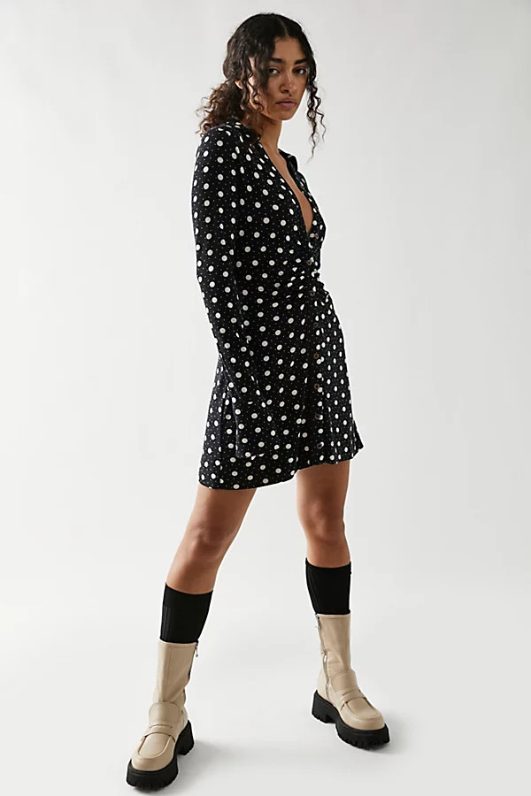 Shayla Mini Dress by Free People, Onyx Combo, XS | Free People (Global - UK&FR Excluded)