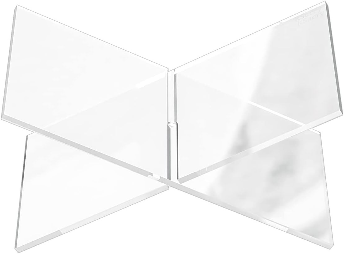 KSacry 6" Acrylic Book Holder 2 Piece Book Stand Clear Bible Stand Recipe Holder Book Display Sta... | Amazon (US)
