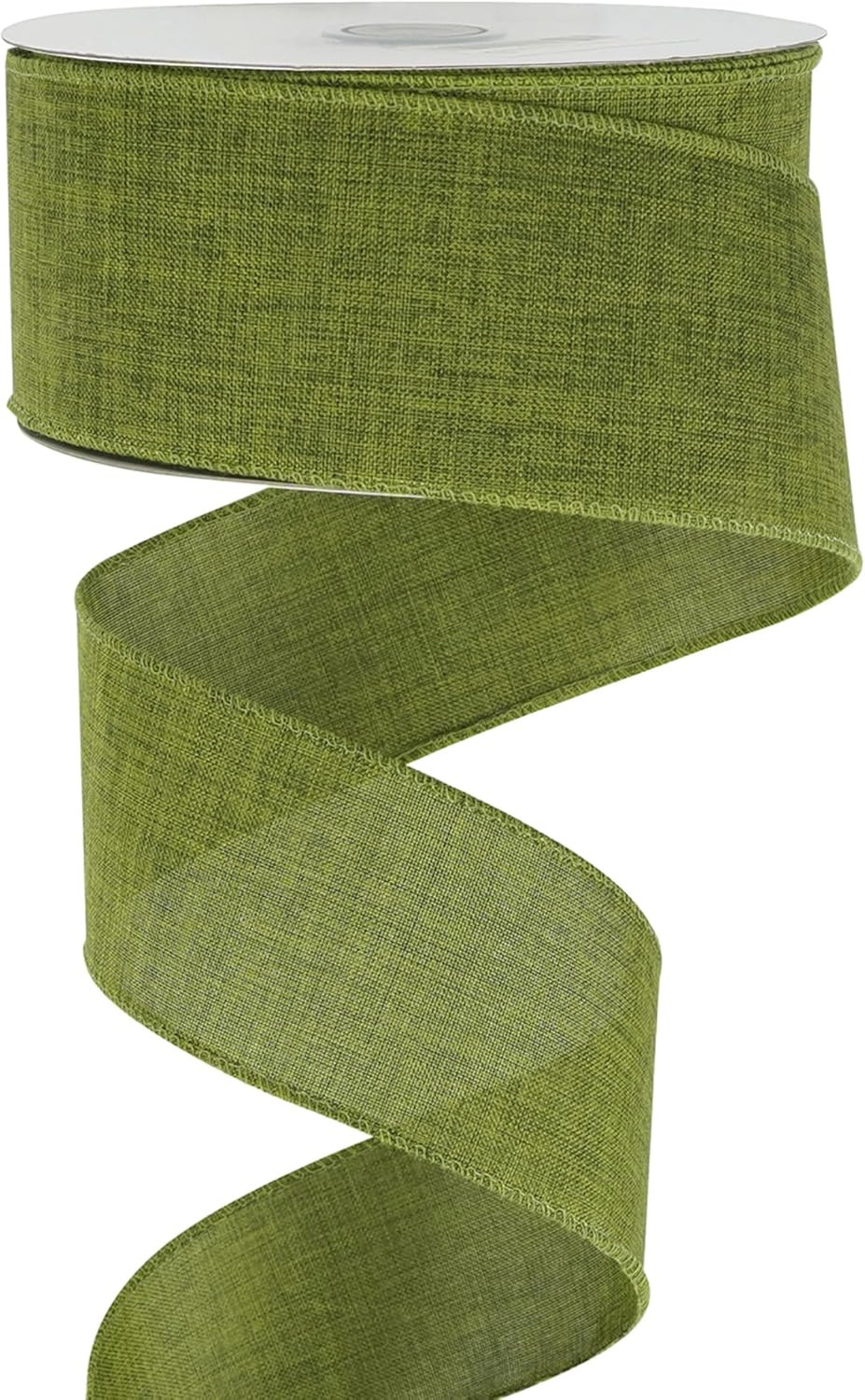 MEEDEE Sage Green Wired Ribbon - 2.5 Inch Christmas & Fall Burlap Ribbon - 25 Yards for Tree, Wed... | Amazon (US)