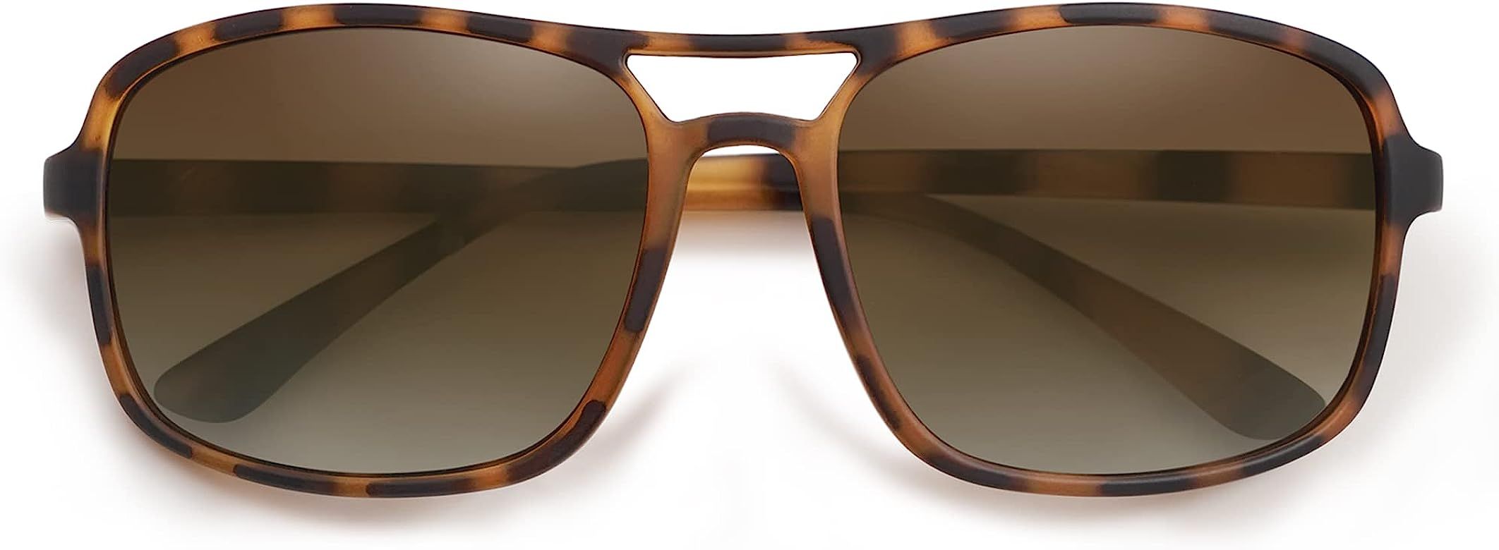 SOJOS Polarized Wrap Around Aviator Sunglasses for Women Men Retro Rectangle UV400 Womens Vintang... | Amazon (US)