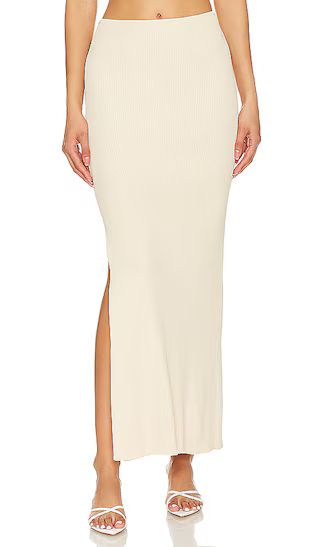 Lockheart Maxi Skirt in Taupe | Revolve Clothing (Global)