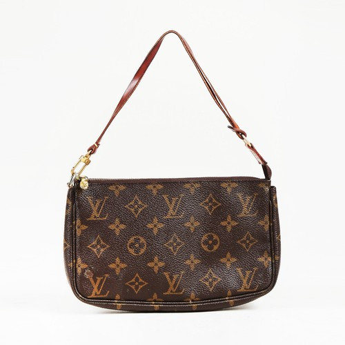 Details about   Louis Vuitton Monogram Coated Canvas Pochette | eBay US