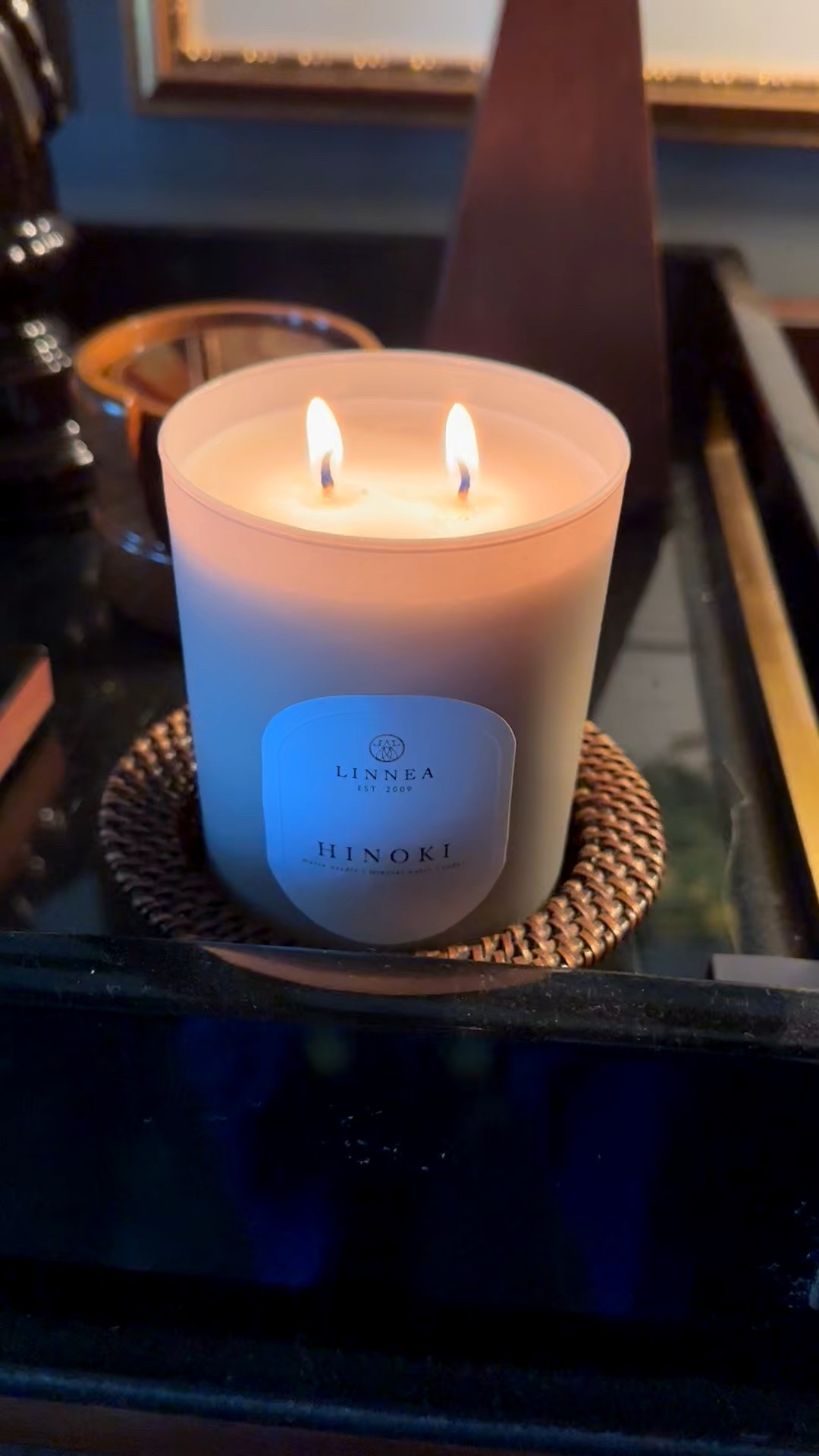 I am very particular when it comes to scented candles, and I have to sing praises on the scent of this candle. It's not fruity, but rather a clean smell with a hint of a combo of woods and fig. It smells SO GOOD and I highly recommend it!!

#LTKHome #LTKSeasonal #LTKFindsUnder50