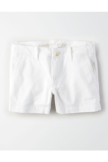 Online Only
  

  AE Khaki Midi Short | American Eagle Outfitters (US & CA)