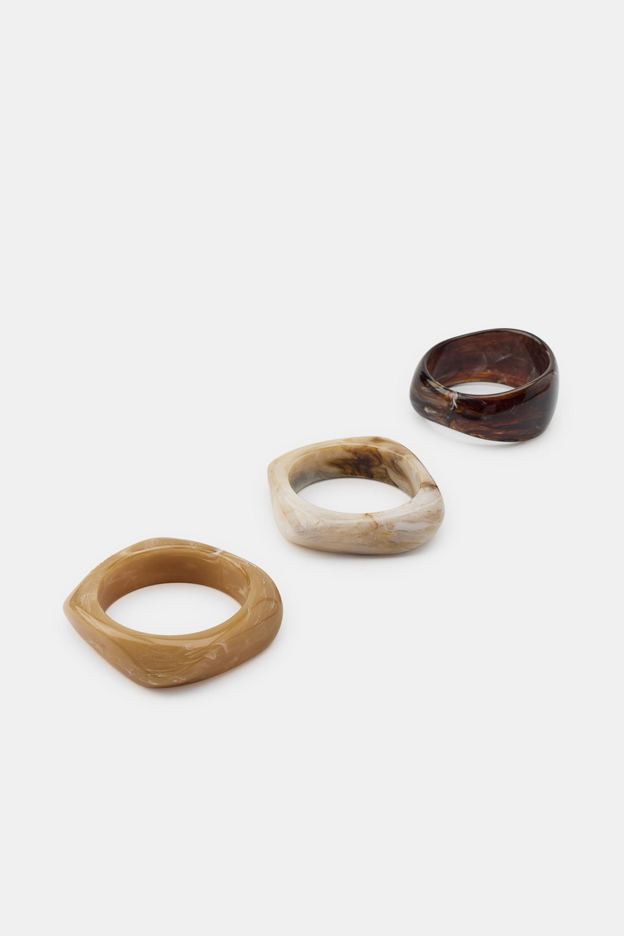 THREE-PACK OF RIGID BRACELETS | Zara US