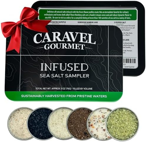 Infused Sea Salt Sampler Set, Finishing Salt for Seasoning, Gourmet Cooking Gift and Spice Variet... | Amazon (US)