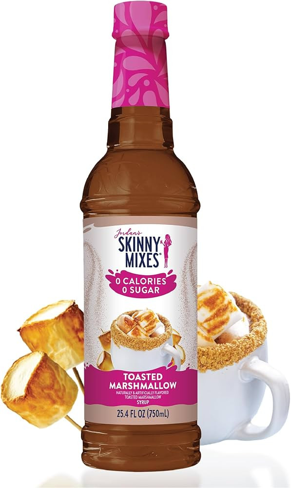 Jordan's Skinny Mixes Sugar Free Coffee Syrup, Toasted Marshmallow Coffee Flavoring Syrup, Zero C... | Amazon (US)