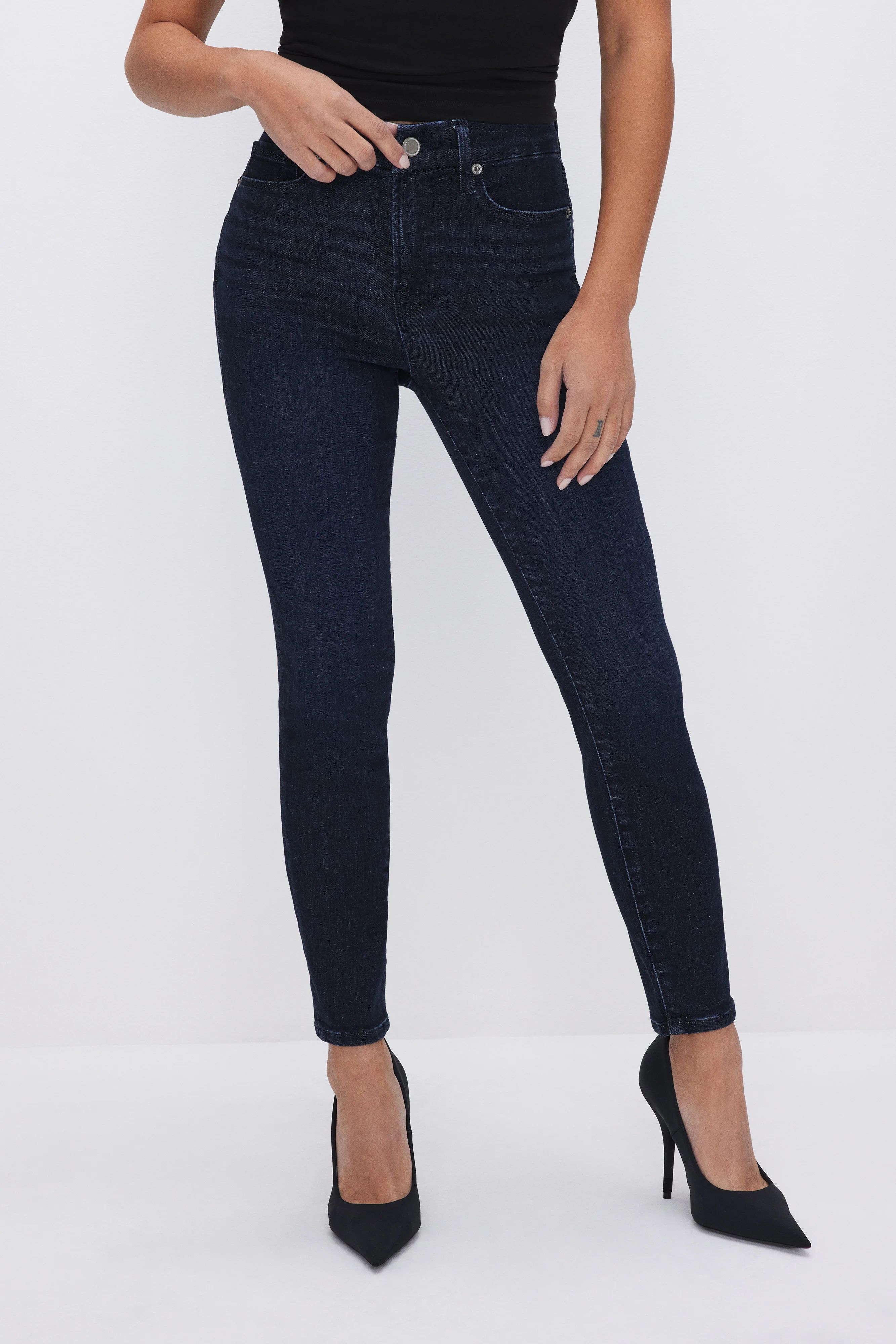 GOOD PETITE SKINNY JEANS | BLUE224 - GOOD AMERICAN | Good American