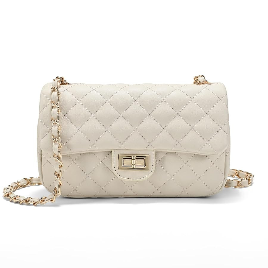 GAYI URBAN Quilted Crossbody Bags for Women, Small Soft Shoulder Handbags, Ladies Mini Vegan Leat... | Amazon (UK)