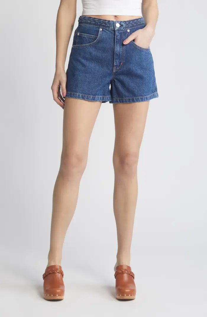 FRAME Braid Detail Denim Shorts | Nordstrom | Nordstrom