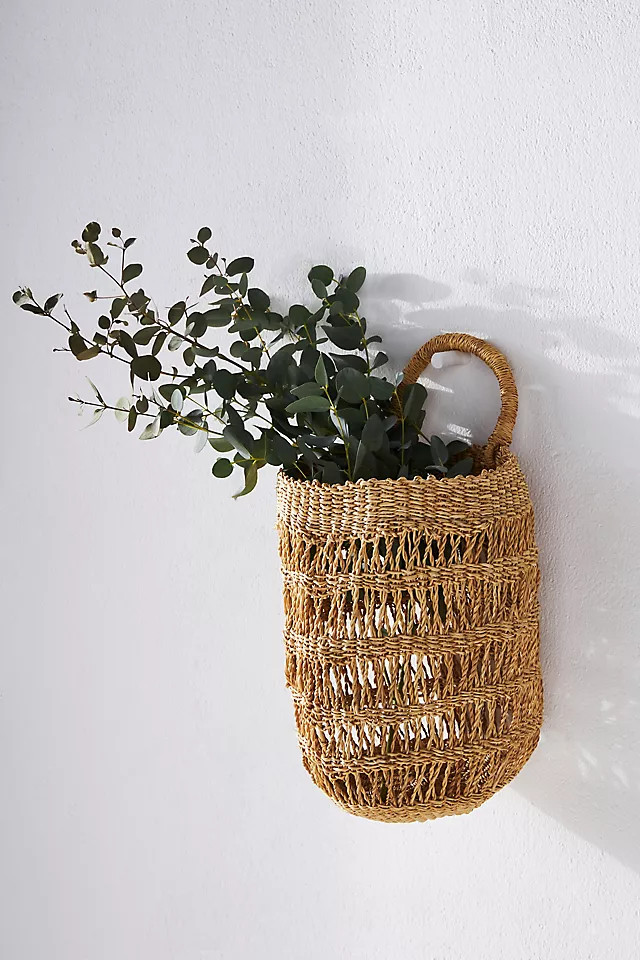 Open Weave Hanging Basket | Anthropologie (US)