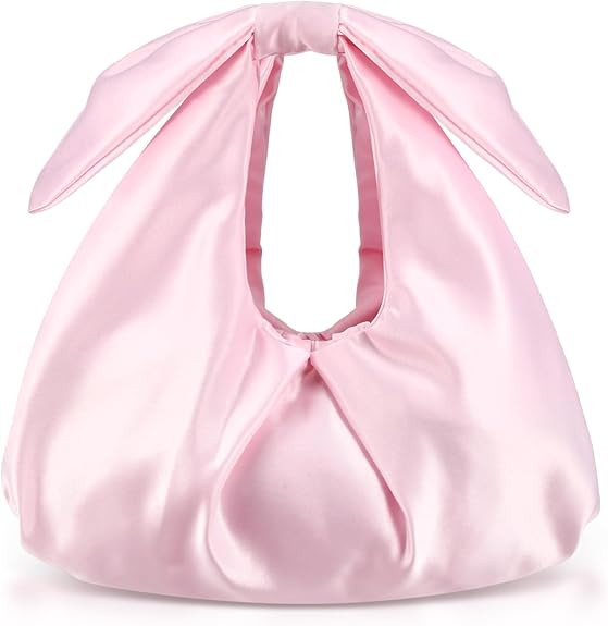 Clutch Purse for Women Bow Evening Bag Ruched Satin Handbag Top Handle Purse for Wedding Bachelor... | Amazon (US)