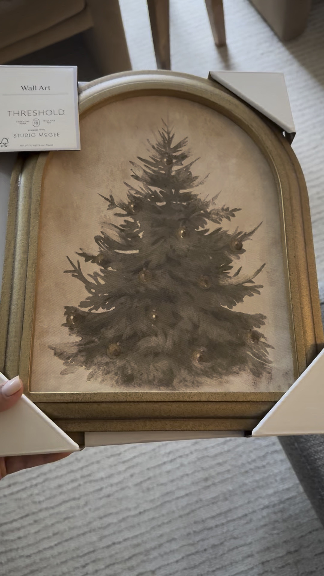 Such a good tabletop art piece! Planning to use this in our kitchen. Check your local store pickup - both of my locations still had this in stock. 🎄✨

#LTKHome #LTKSeasonal #LTKHoliday
