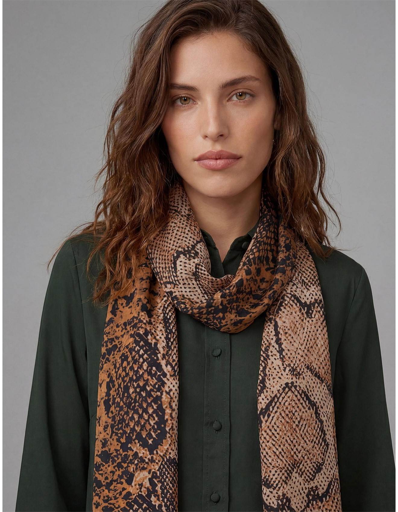 SILK HABOTAI WITH BOX SCARF | David Jones (Australia & New Zealand)