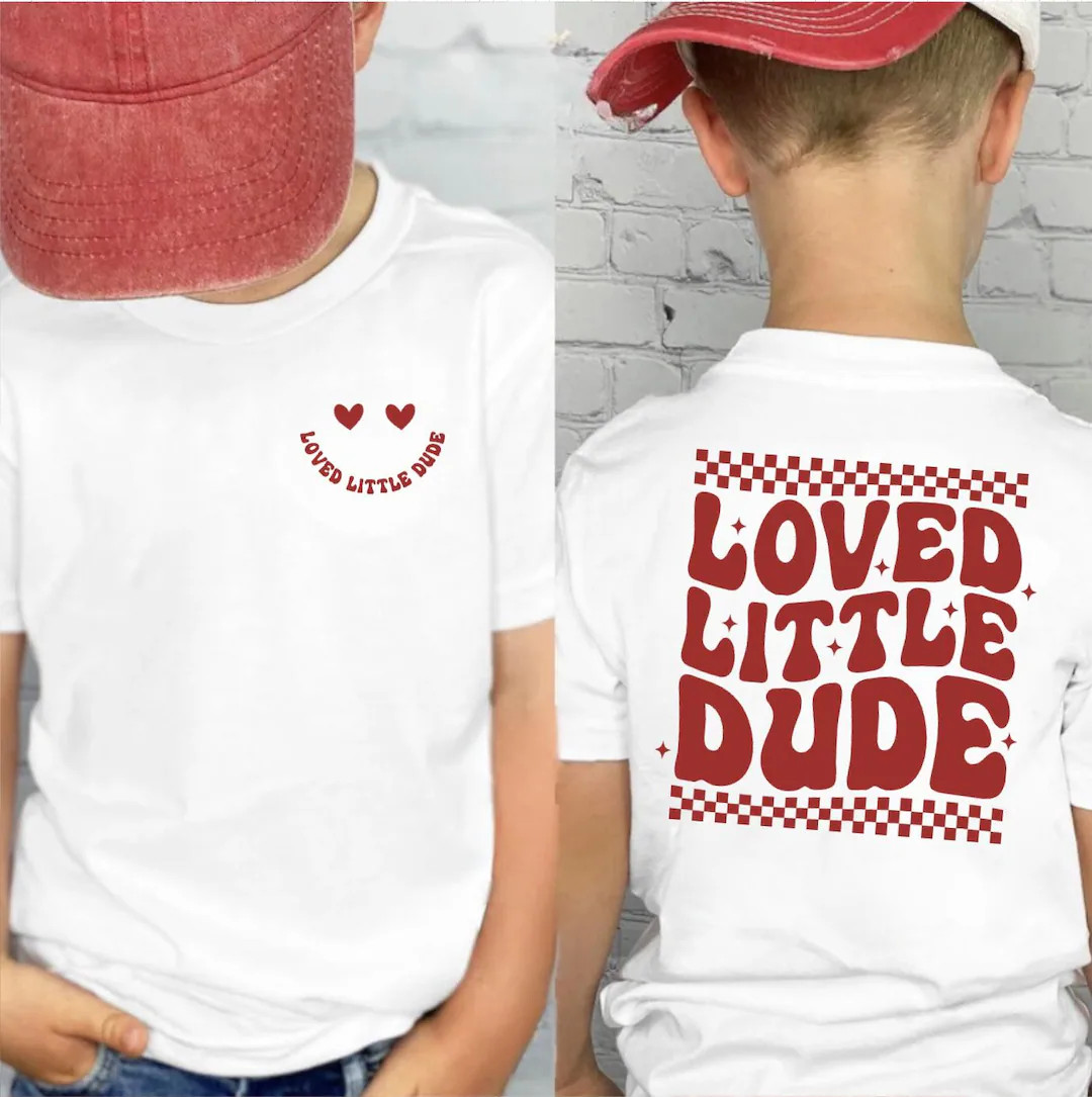 Loved Little Dude, kids valentines day shirt, cute boy shirt, trendy valentines sweater, toddler ... | Etsy (US)