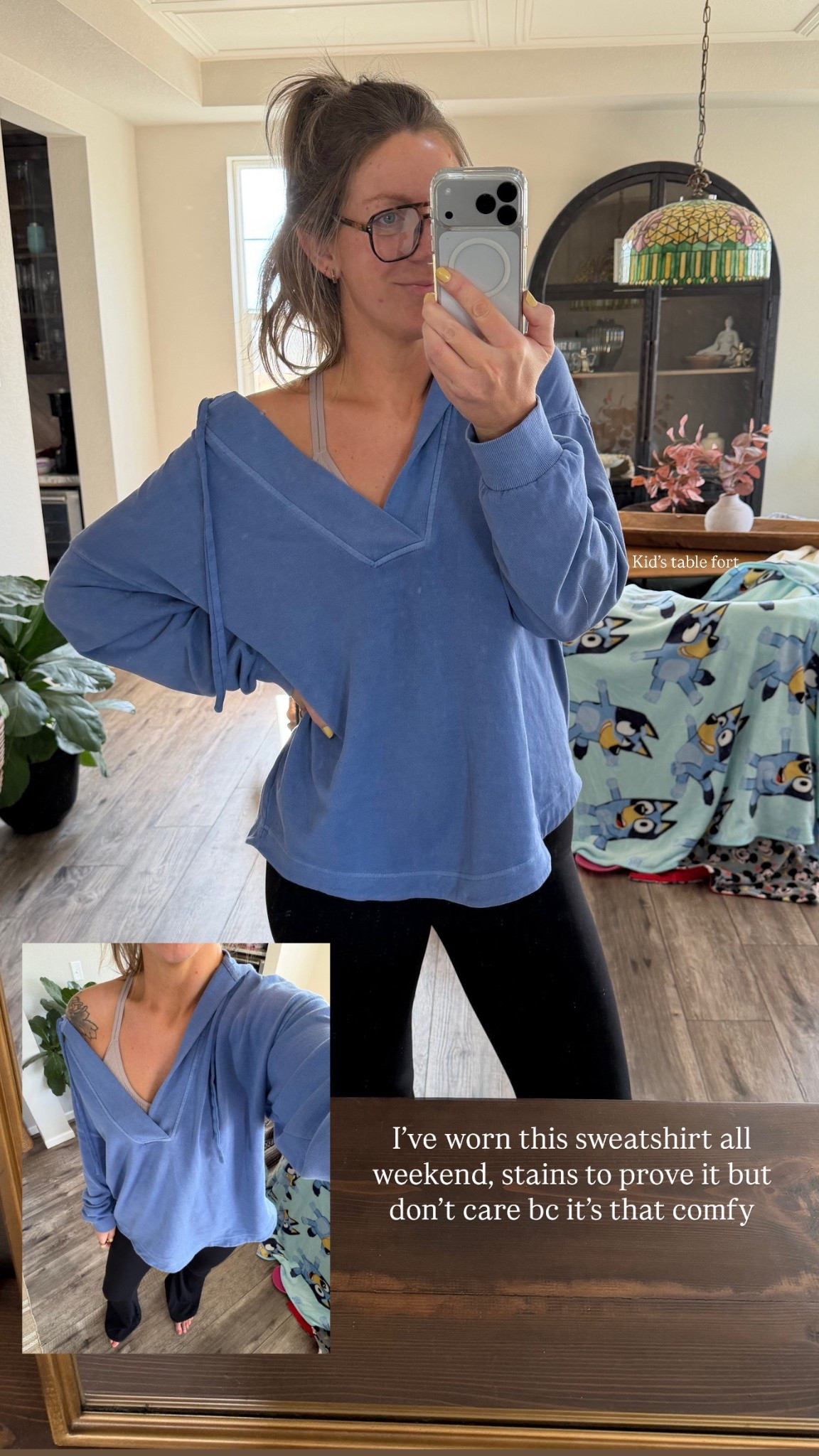 Weekend loungewear - Large tall sweatshirt, large long leggings 

#LTKTall #LTKOver40