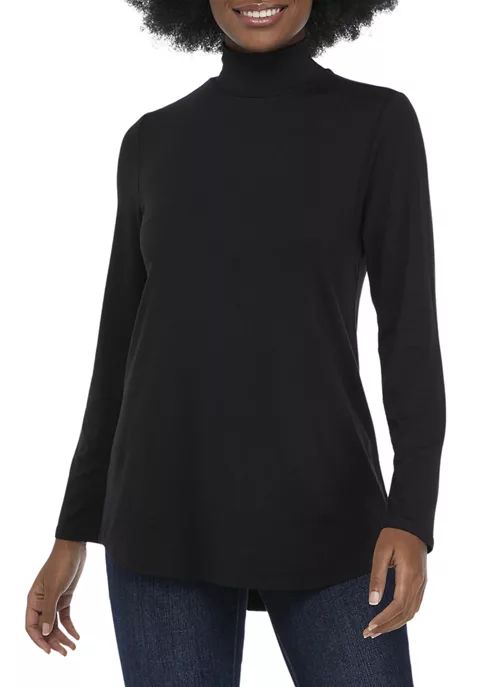 Women's Long Sleeve Julianna Crepe Turtleneck Top | Belk