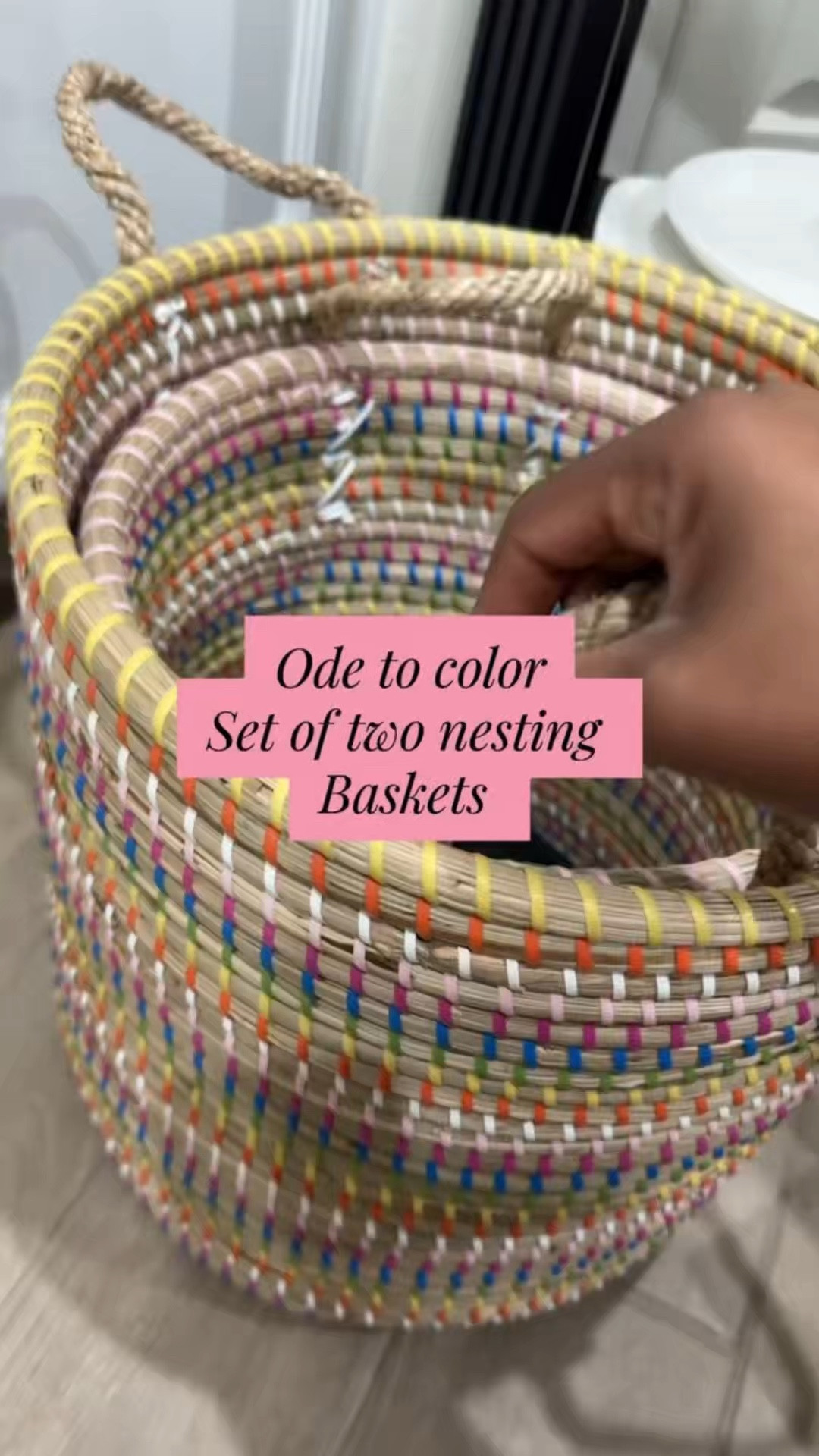 These decorative woven storage baskets are SUCH a beautiful way to organize your home while still keeping your decor stylish 😍

I’m obsessed with the bold colors and designer-inspired texture. 

They instantly make shelves, corners, playrooms, or living spaces look more elevated while hiding everyday clutter @QVC

#LTKMothersDay #LTKxMadewell #LTKHome