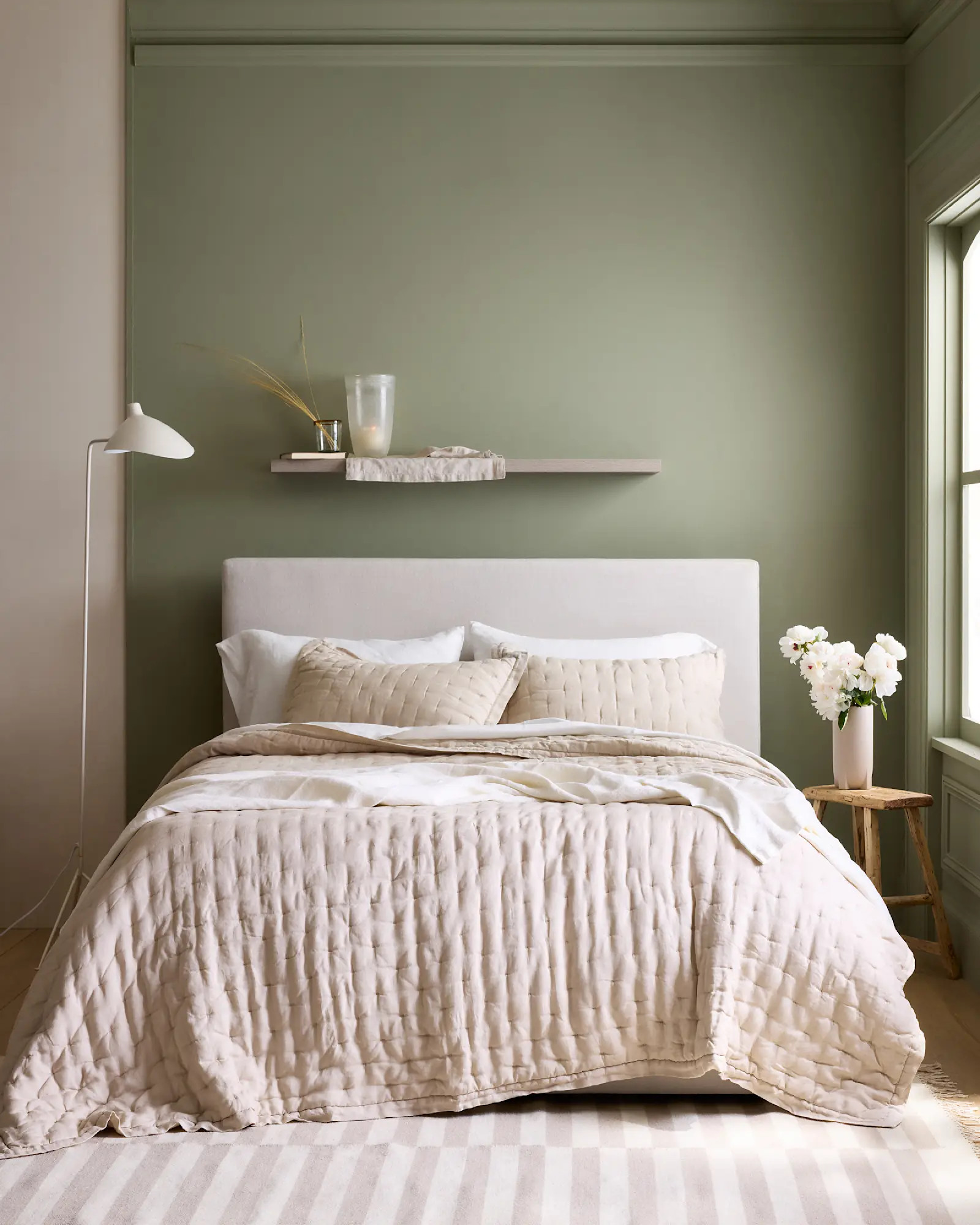 European Linen Dream Quilt in Sand | Quince