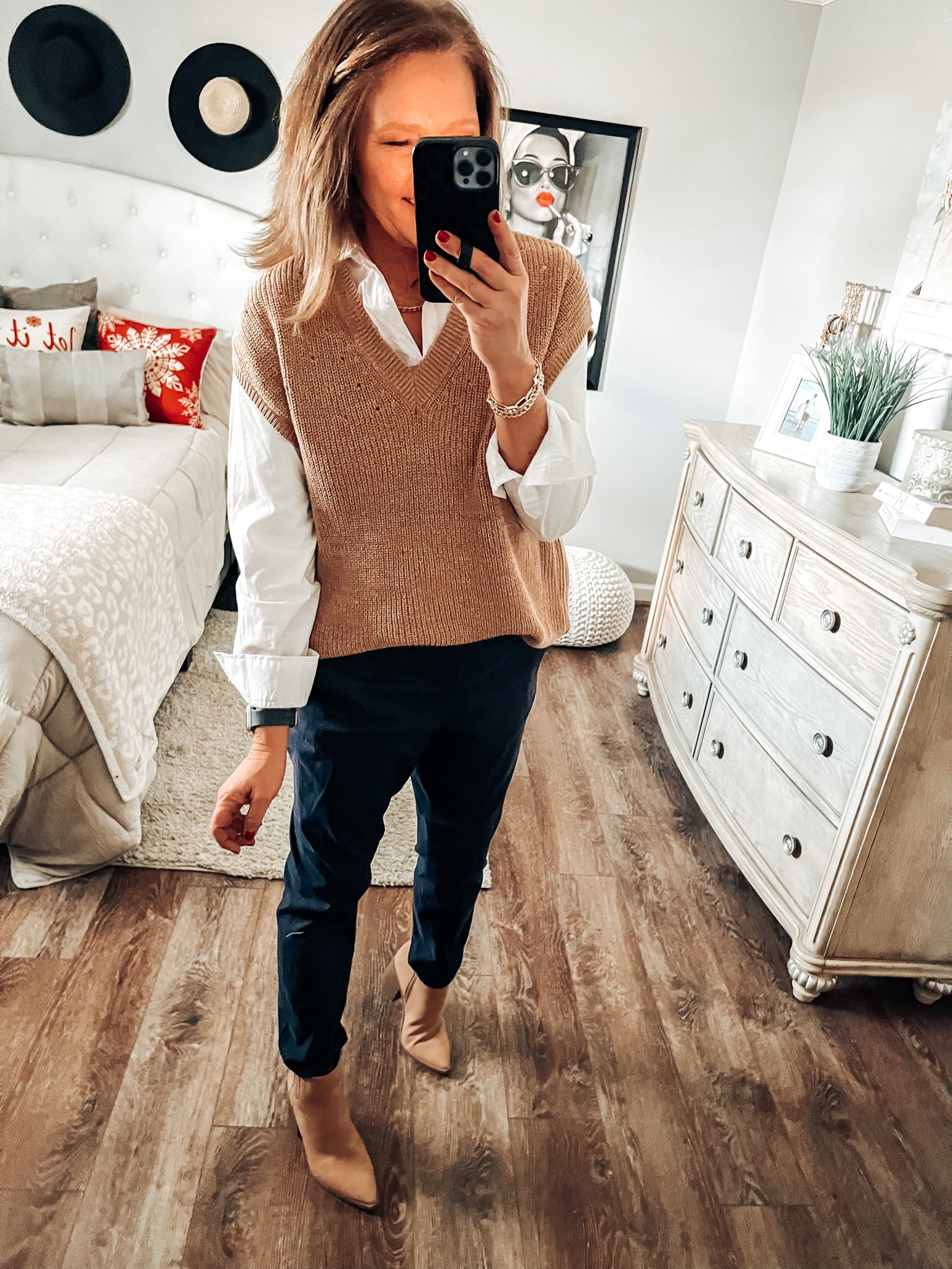 Old Navy SALE going on now!! 

Pixie pants , oversized button down, boots and sweater vest. All fit tts more colors available 

Old navy sale, old navy outfits, workwear, casual outfit, business casual, over 40,  over 50, affordable, modest,l boots, sale

#LTKSaleAlert #LTKFindsUnder50 #LTKWorkwear