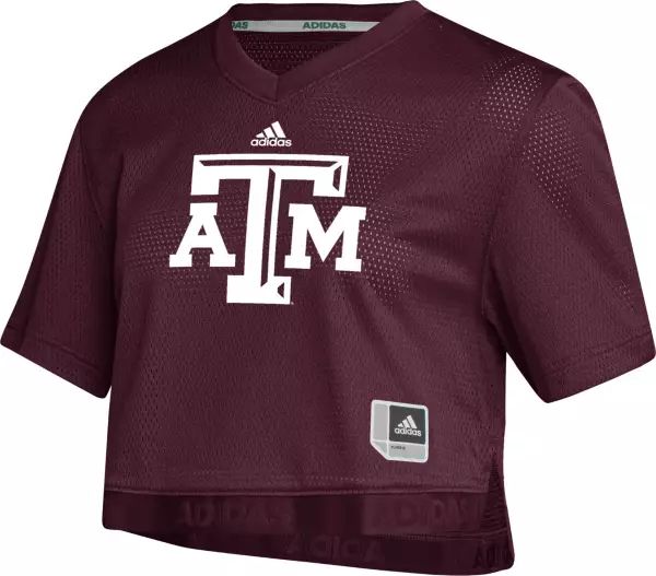 adidas Women's Texas A&M Aggies Maroon Cropped Football Jersey | Dick's Sporting Goods